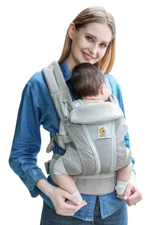 Ergobaby All Carry Positions Breathable mesh baby carrier, enhancing lumbar support and airflow (7-45 pounds)