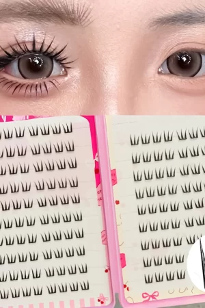 20Rows Self Adhesive Cluster Lashes No Glue Needed Segmented Eyelashes DIY Individual Eyelash Extension Women Girls Beauty Tools