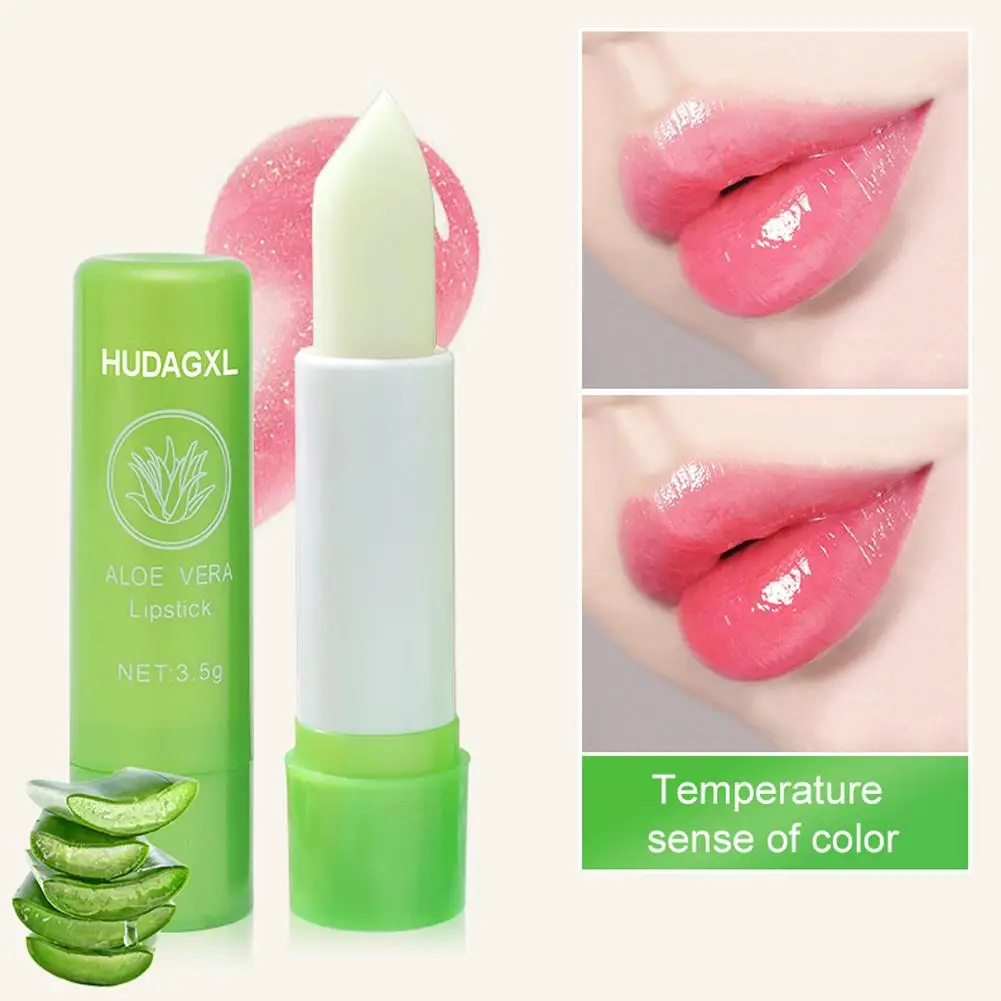Aloe Vera Matte Lipsticks Color Changing Lipstick Tubes Blam C Waterproof 2.7g/3.5g Moisturizer Hydrating Vitamin Lip Lip A2V6
