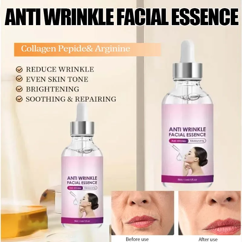 Instant Anti Wrinkle Effect Remove Facial Wrinkles Moisturizing Serum To Fine Lines Around The Eyes Crow's Feet Neck Wrinkle