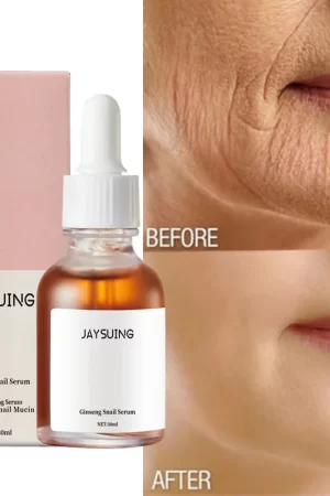 Ginseng Snail Serum Anti Wrinkle Aging Eye Face Lift Tightening Moisturising Smooth Fine Lines Brighten Korean Cosmetics 30ML