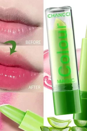 Aloe Vera Moisturizing Lip Balm Temperature Color Change Lipstick Long Lasting Waterproof Nourishing Lip Korean Makeup Cosmetics
