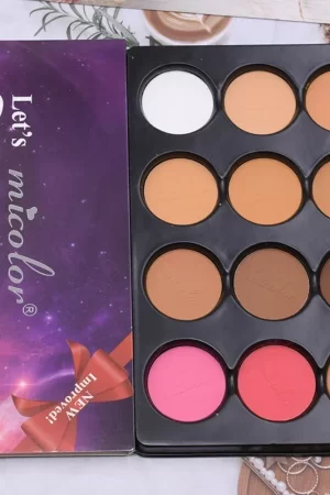 Micolor2 Color Blush High Gloss Matte Repair Integrated Eye Shadow Plate Bronzer Powder Pretty Makeup Contour Palette Face